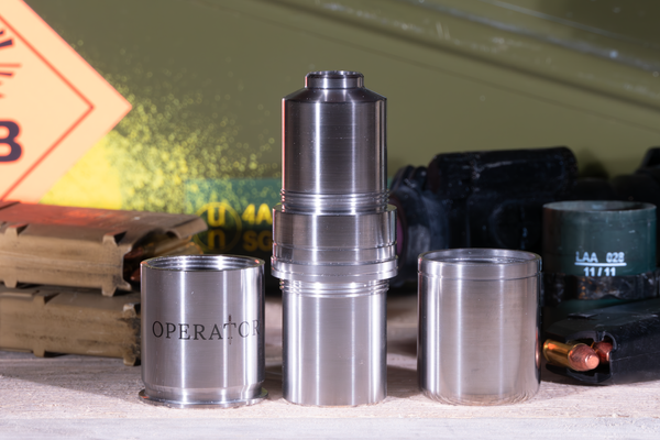 OPERATOR Luxury Stainless Steel 40mm CS Gas 'Grenade' flask
