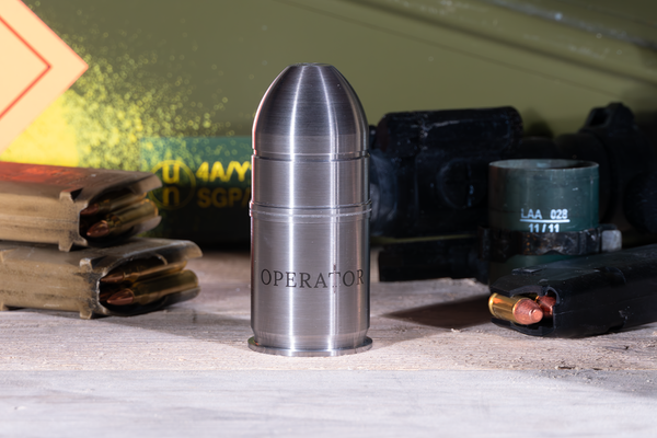 OPERATOR Luxury Stainless Steel 40mm 'Grenade' HE flask